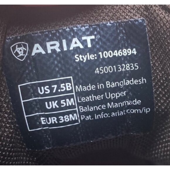 Ariat Women Leather Chelsea Boots Black Lug Sole Slip-On Durable Comfort Western - Picture 3 of 8